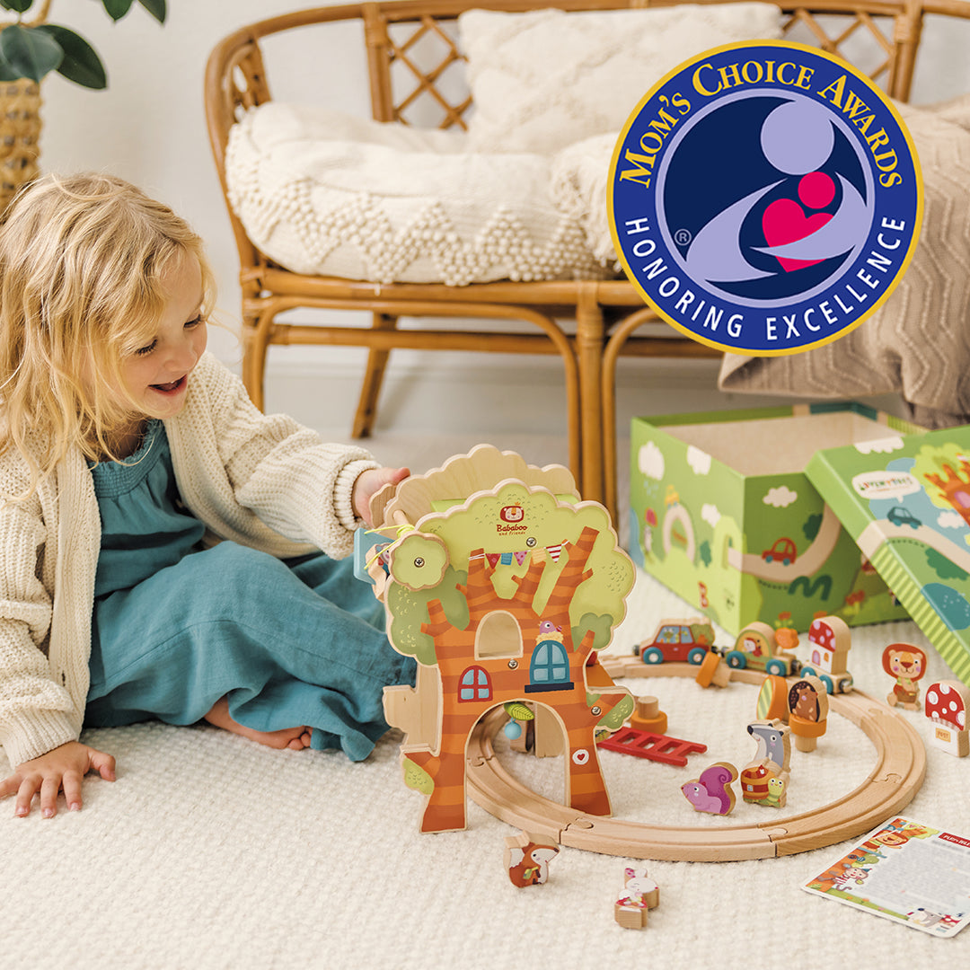 Tree House Play World lifestyle image with child and moms choice awards 
