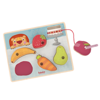 Thumbnail for Little Worm Loves to Eat Threading Game Puzzle product image