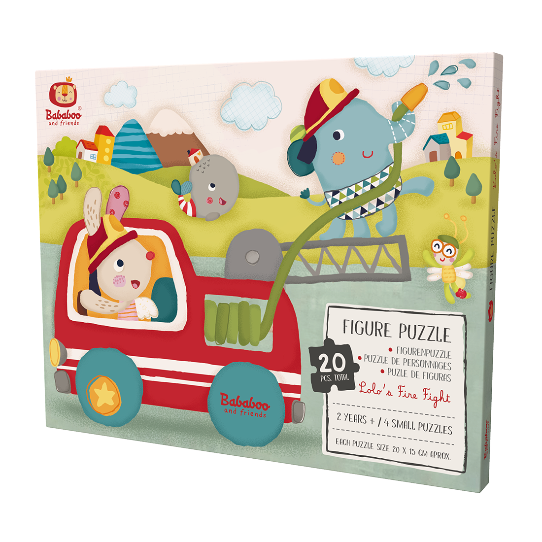 Lolo's Fire Fighter Figure Puzzle packaging front