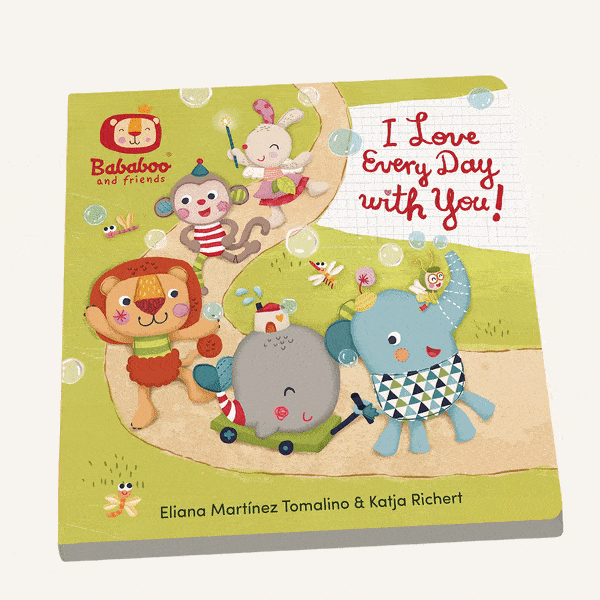 I love everyday with you! Board book animation