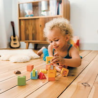 Thumbnail for Little Castle Stacking Toy lifestyle image with child